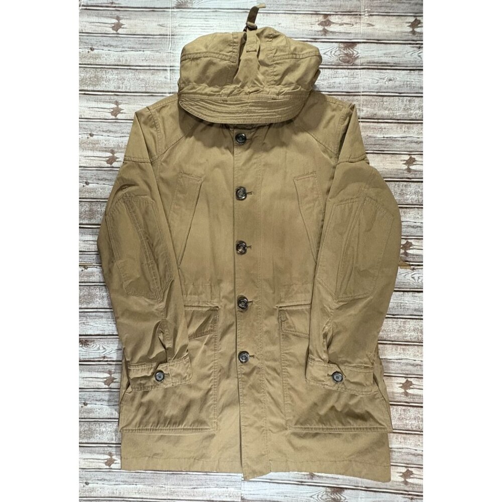 Belstaff England canvas oldham cover Parka coat size L color Beige